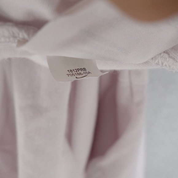 Nike Tee T-Shirt Womens Small White Short Sleeve Crew Neck Logo Dri Fit Athletic - Picture 9 of 10